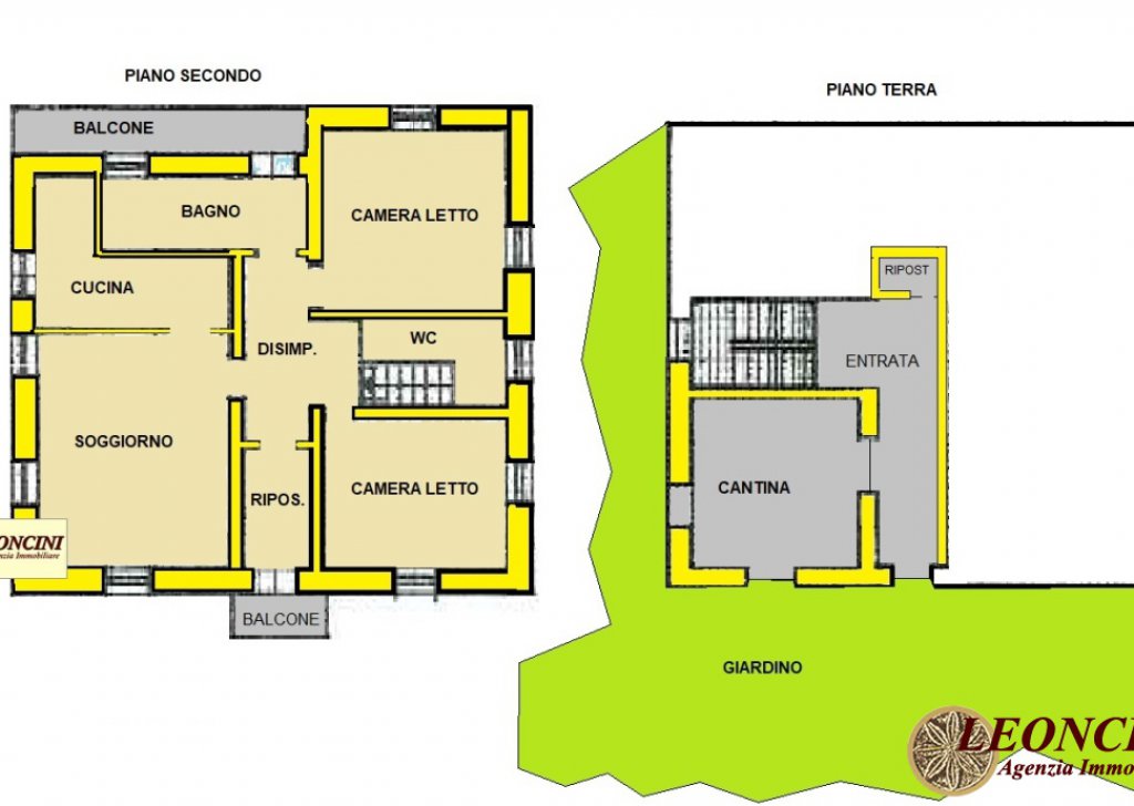 Sale Apartments Villafranca in Lunigiana - A333 Semi-detached apartment with garden Locality 